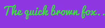 Image with Font Color 38E138 and Background Color 8D38E1